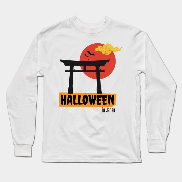 Halloween in Japan Long Sleeve T-Shirt by UnikRay